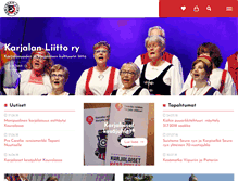 Tablet Screenshot of karjalanliitto.fi